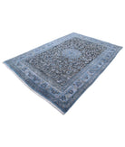 Vintage 6'5'' X 9'2'' Hand-Knotted Wool Rug 6'5'' x 9'2'' (193 X 275) / Blue / Blue