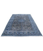 Vintage 6'5'' X 9'2'' Hand-Knotted Wool Rug 6'5'' x 9'2'' (193 X 275) / Blue / Blue