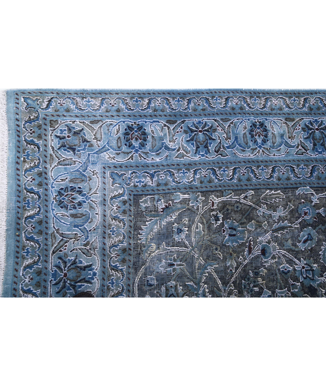 Vintage 6'5'' X 9'2'' Hand-Knotted Wool Rug 6'5'' x 9'2'' (193 X 275) / Blue / Blue