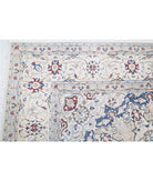 Nain 8'8'' X 11'10'' Hand-Knotted Wool Rug 8'8'' x 11'10'' (260 X 355) / Ivory / Blue