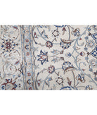 Nain 8'8'' X 11'10'' Hand-Knotted Wool Rug 8'8'' x 11'10'' (260 X 355) / Ivory / Blue