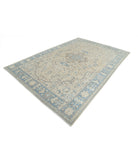 Nain 7'8'' X 11'2'' Hand-Knotted Wool Rug 7'8'' x 11'2'' (230 X 335) / Taupe / Blue