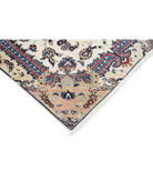 Hand Knotted Nain Wool & Silk Rug 3' 6" X 5' 2" 3' 6" X 5' 2" (107 X 158) / Ivory / Beige