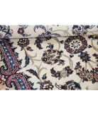 Hand Knotted Nain Wool & Silk Rug 3' 6" X 5' 2" 3' 6" X 5' 2" (107 X 158) / Ivory / Beige
