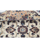 Hand Knotted Nain Wool & Silk Rug 3' 6" X 5' 2" 3' 6" X 5' 2" (107 X 158) / Ivory / Beige