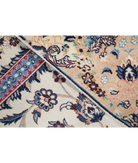 Hand Knotted Nain Wool & Silk Rug 3' 6" X 5' 2" 3' 6" X 5' 2" (107 X 158) / Ivory / Beige
