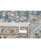 Nain 2'11'' X 4'6'' Hand-Knotted Wool-Silk Rug 2'11'' x 4'6'' (88 X 135) / Blue / Ivory