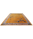 Nickel 9'10'' X 13'2'' Hand-Knotted Wool Rug 9'10'' x 13'2'' (290 X 385) / Gold / Lilac