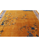 Nickel 9'10'' X 13'2'' Hand-Knotted Wool Rug 9'10'' x 13'2'' (290 X 385) / Gold / Lilac