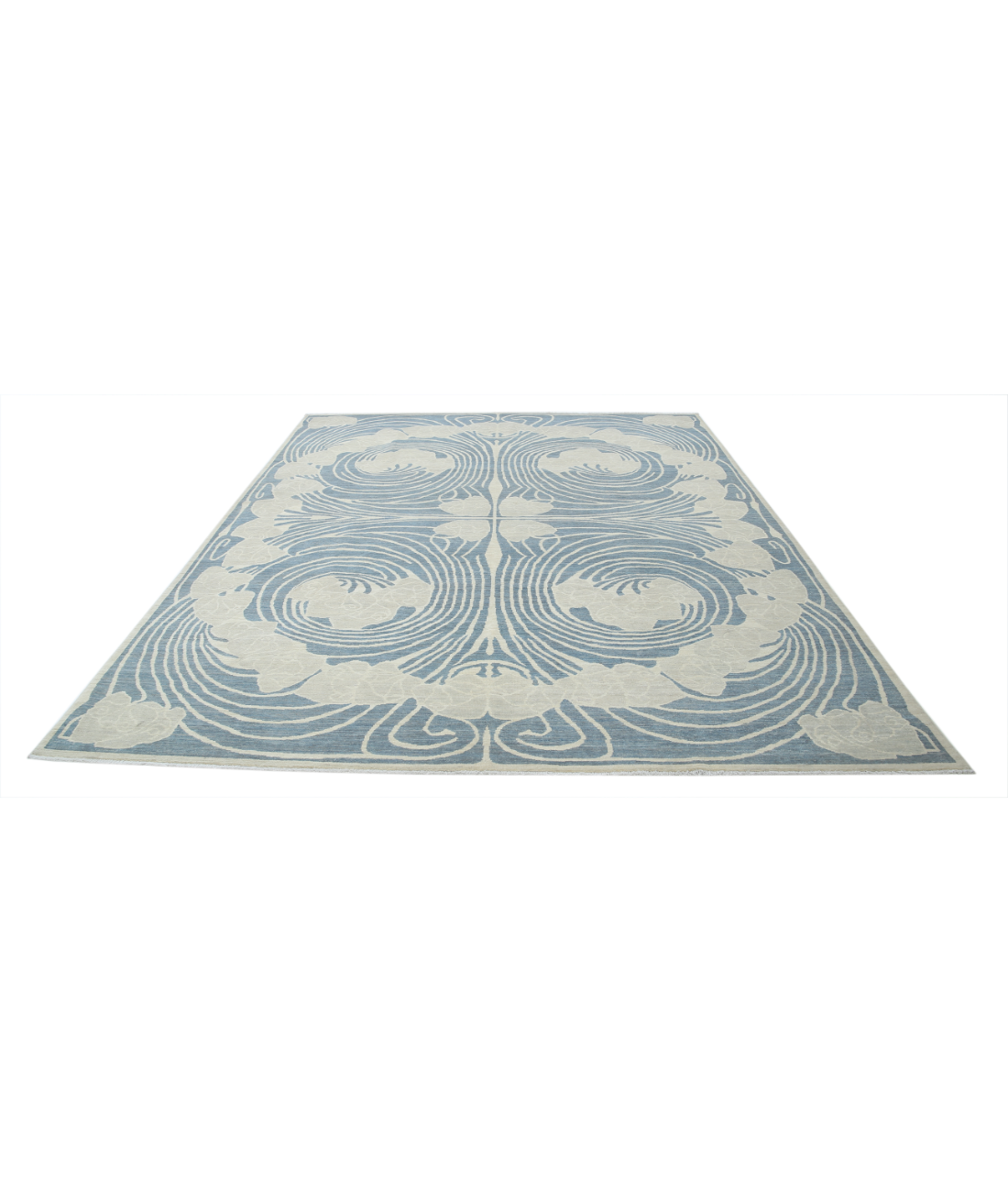 Nouvelle 8'0'' X 10'1'' Hand-Knotted Wool Rug 8'0'' x 10'1'' (240 X 303) / Silver / Grey