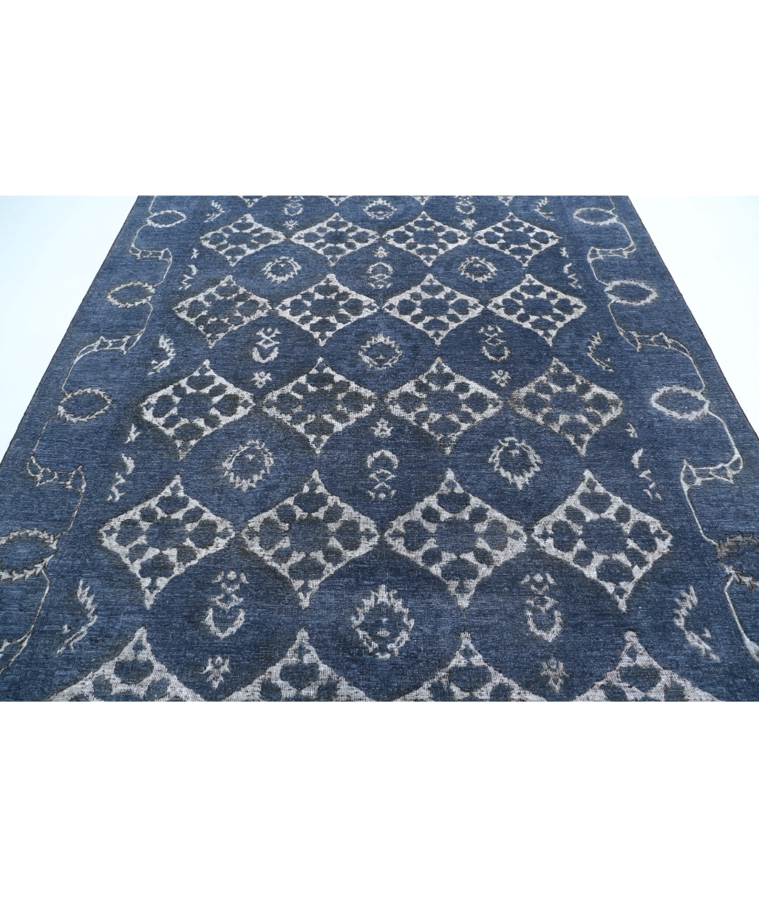 Onyx 7'8'' X 9'7'' Hand-Knotted Wool Rug 7'8'' x 9'7'' (230 X 288) / Grey / Grey