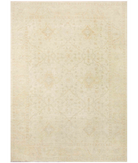 Hand Knotted Oushak Wool Rug 10' 1" X 13' 10" 10' 1" X 13' 10" (307 X 422) / Ivory / Grey