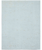 Hand Knotted Oushak Wool Rug 8' 2" X 10' 3" 8' 2" X 10' 3" (249 X 312) / Gray / Ivory