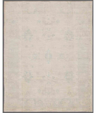 Hand Knotted Oushak Wool Rug 9' 4" X 11' 9" 9' 4" X 11' 9" (284 X 358) / Ivory / Ivory