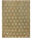 Hand Knotted Oushak Wool Rug 8' 4" X 10' 0" 8' 4" X 10' 0" (254 X 305) / Brown / Brown