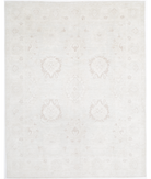 Hand Knotted Oushak Wool Rug 7' 9" X 9' 9" 7' 9" X 9' 9" (236 X 297) / Ivory / Taupe