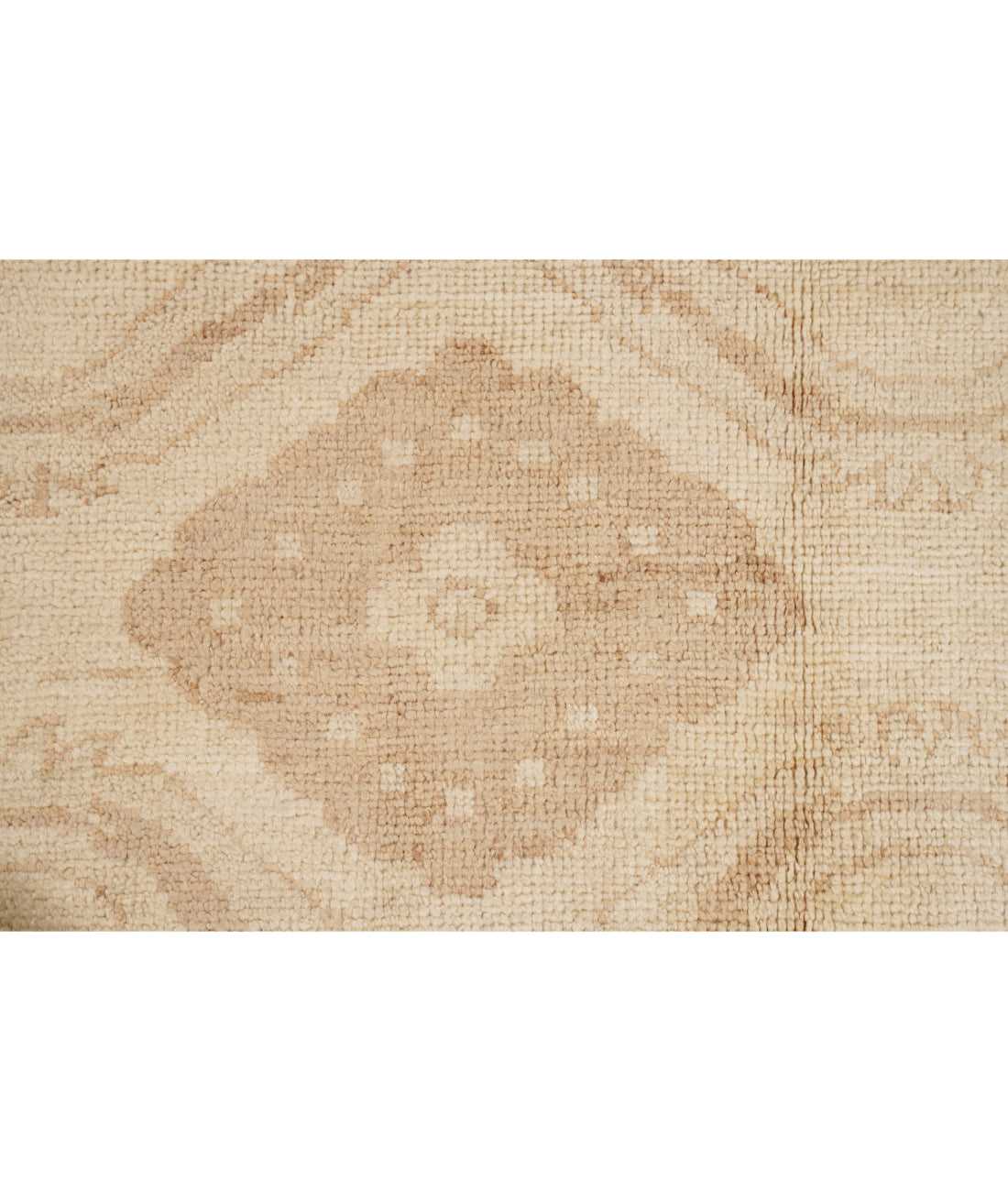 Oushak 12' 0" X 14' 0" Hand-Knotted Wool Rug 12' 0" X 14' 0" (366 X 427) / Ivory / Brown