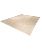 Oushak 12' 0" X 14' 0" Hand-Knotted Wool Rug 12' 0" X 14' 0" (366 X 427) / Ivory / Brown