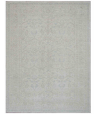 Hand Knotted Oushak Wool Rug 9' 0" X 11' 8" 9' 0" X 11' 8" (274 X 356) / Ivory / Taupe