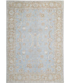 Oushak 10'2'' X 14'10'' Hand-Knotted Wool Rug 10'2'' x 14'10'' (305 X 445) / Blue / Brown