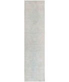 Hand Knotted Oushak Wool Rug 2' 7" X 10' 7" 2' 7" X 10' 7" (79 X 322) / Ivory / Ivory