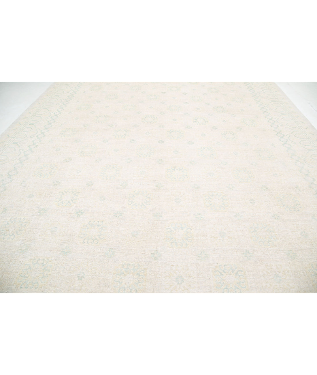 Khotan 12'4'' X 17'8'' Hand-Knotted Wool Rug 12'4'' x 17'8'' (370 X 530) / Ivory / N/A