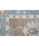 Oushak 11'7'' X 11'2'' Hand-Knotted Wool Rug 11'7'' x 11'2'' (348 X 335) / Taupe / Blue