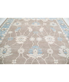 Oushak 11'7'' X 11'2'' Hand-Knotted Wool Rug 11'7'' x 11'2'' (348 X 335) / Taupe / Blue