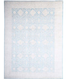 Oushak 15'10'' X 21'9'' Hand-Knotted Wool Rug 15'10'' x 21'9'' (475 X 653) / Teal / Ivory