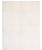 Oushak 8'8'' X 11'3'' Hand-Knotted Wool Rug 8'8'' x 11'3'' (260 X 338) / Ivory / Taupe