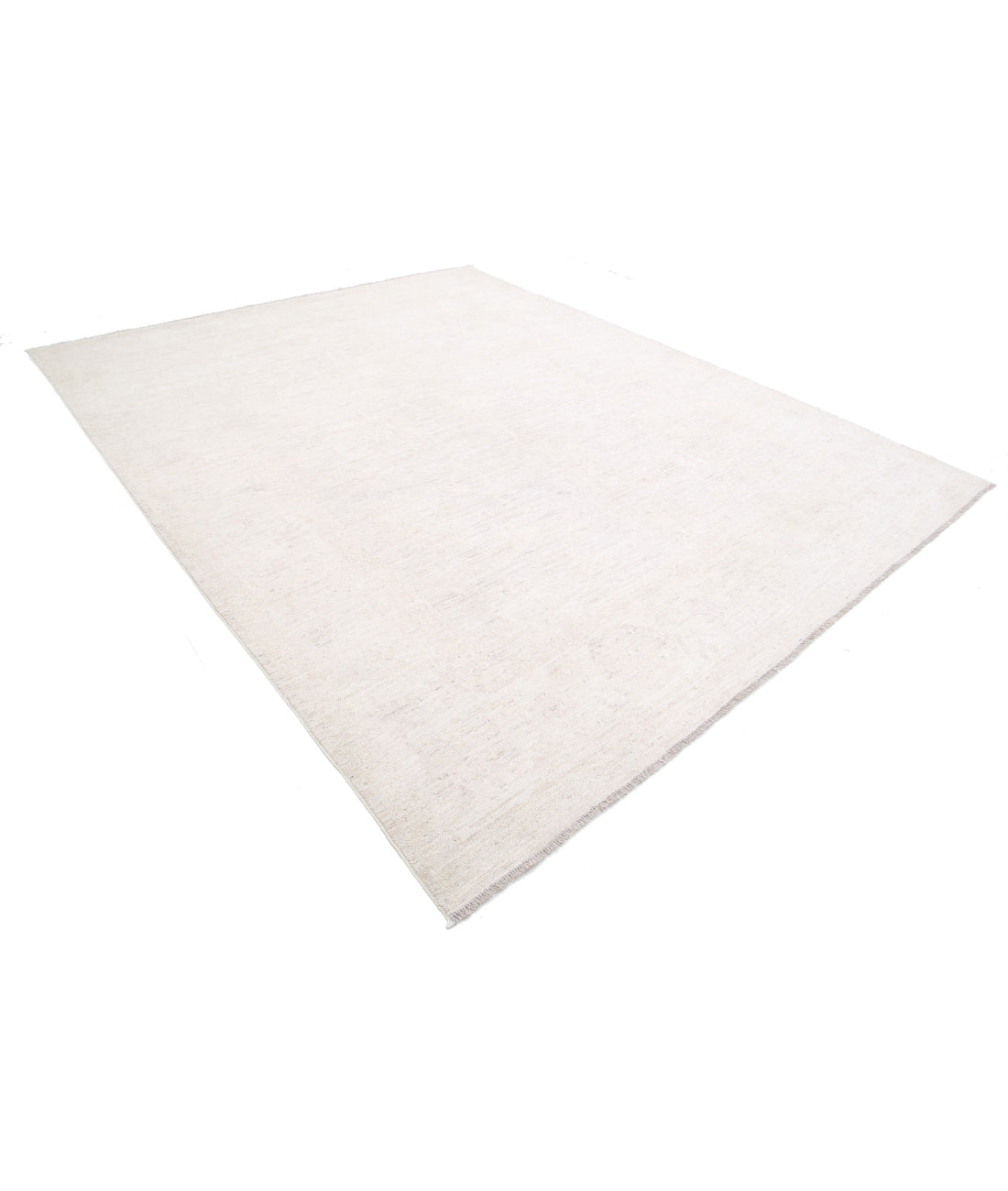 Oushak 9'1'' X 11'6'' Hand-Knotted Wool Rug 9'1'' x 11'6'' (273 X 345) / Ivory / Taupe