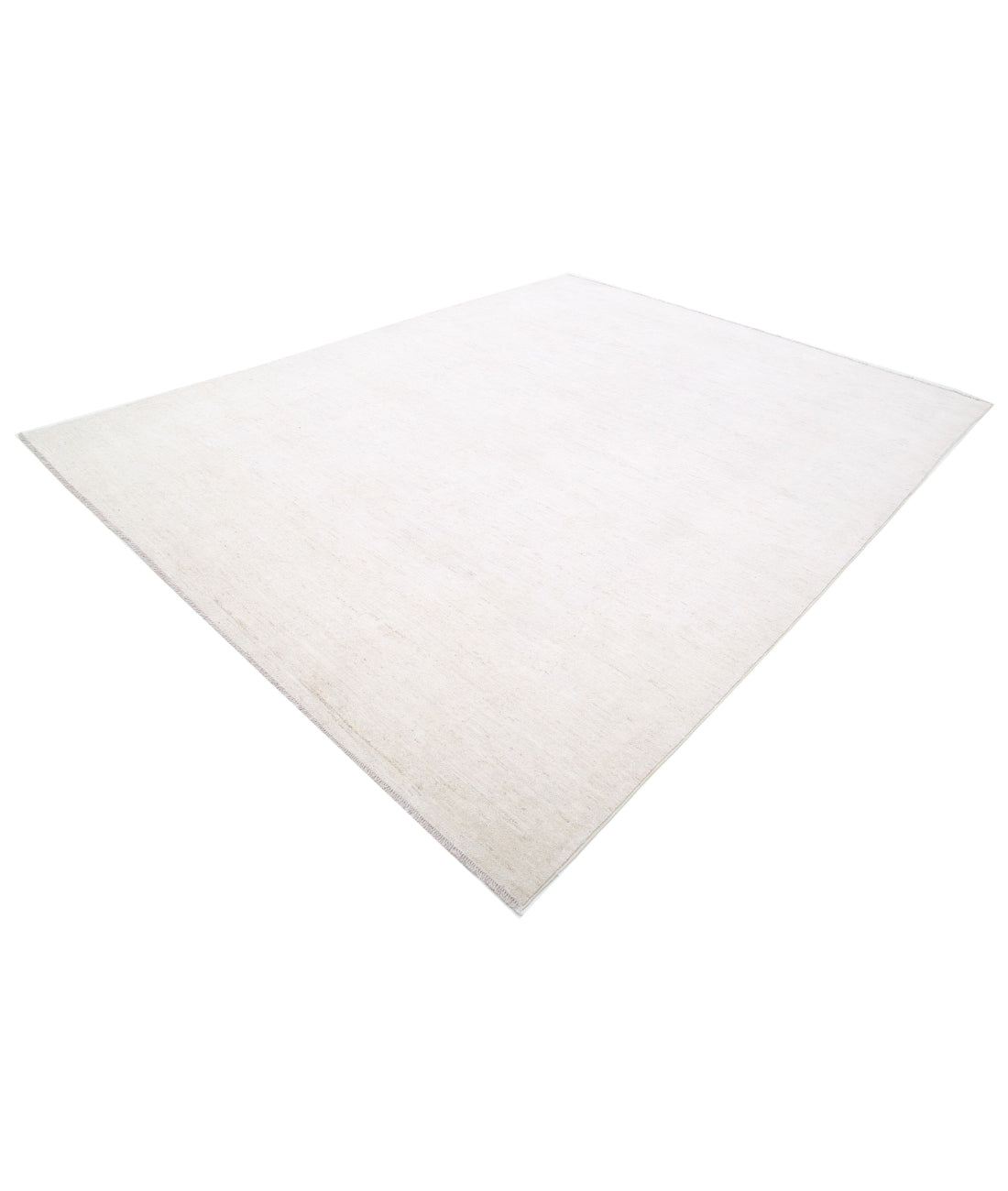 Oushak 9'1'' X 11'6'' Hand-Knotted Wool Rug 9'1'' x 11'6'' (273 X 345) / Ivory / Taupe