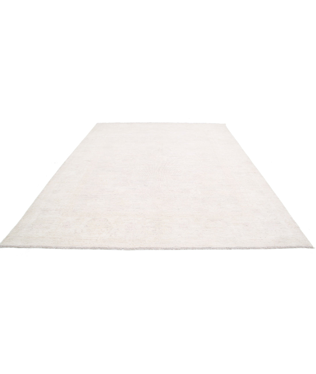 Oushak 9'1'' X 11'6'' Hand-Knotted Wool Rug 9'1'' x 11'6'' (273 X 345) / Ivory / Taupe