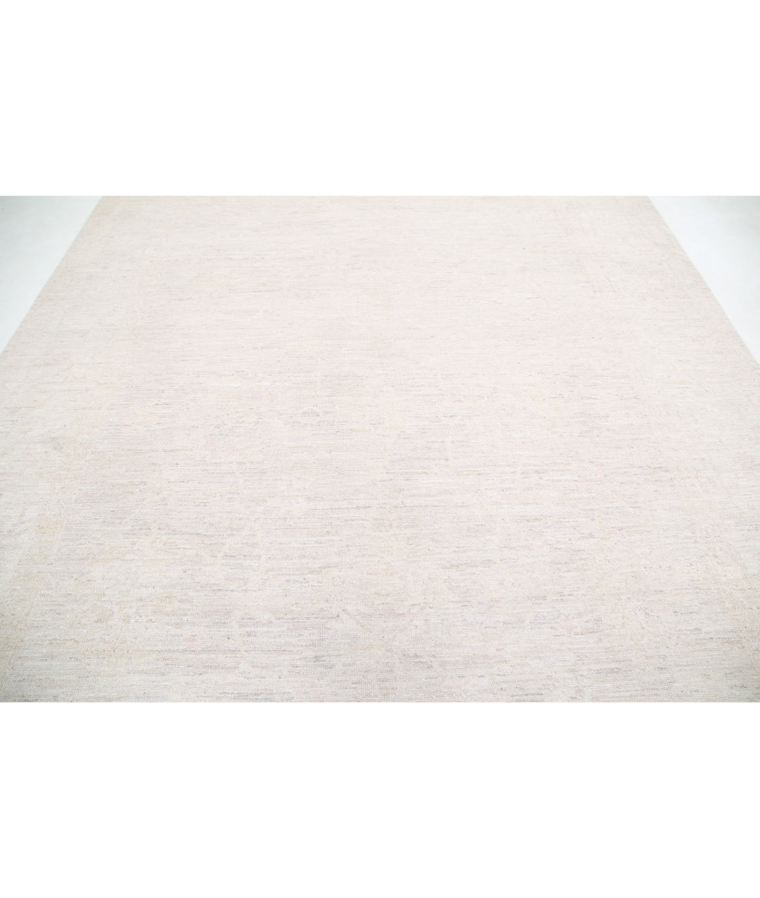 Oushak 9'1'' X 11'6'' Hand-Knotted Wool Rug 9'1'' x 11'6'' (273 X 345) / Ivory / Taupe