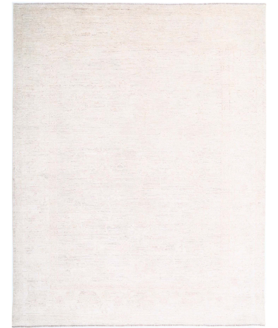 Oushak 9'1'' X 11'6'' Hand-Knotted Wool Rug 9'1'' x 11'6'' (273 X 345) / Ivory / Taupe