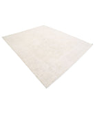 Oushak 8'0'' X 9'6'' Hand-Knotted Wool Rug 8'0'' x 9'6'' (240 X 285) / Ivory / Taupe