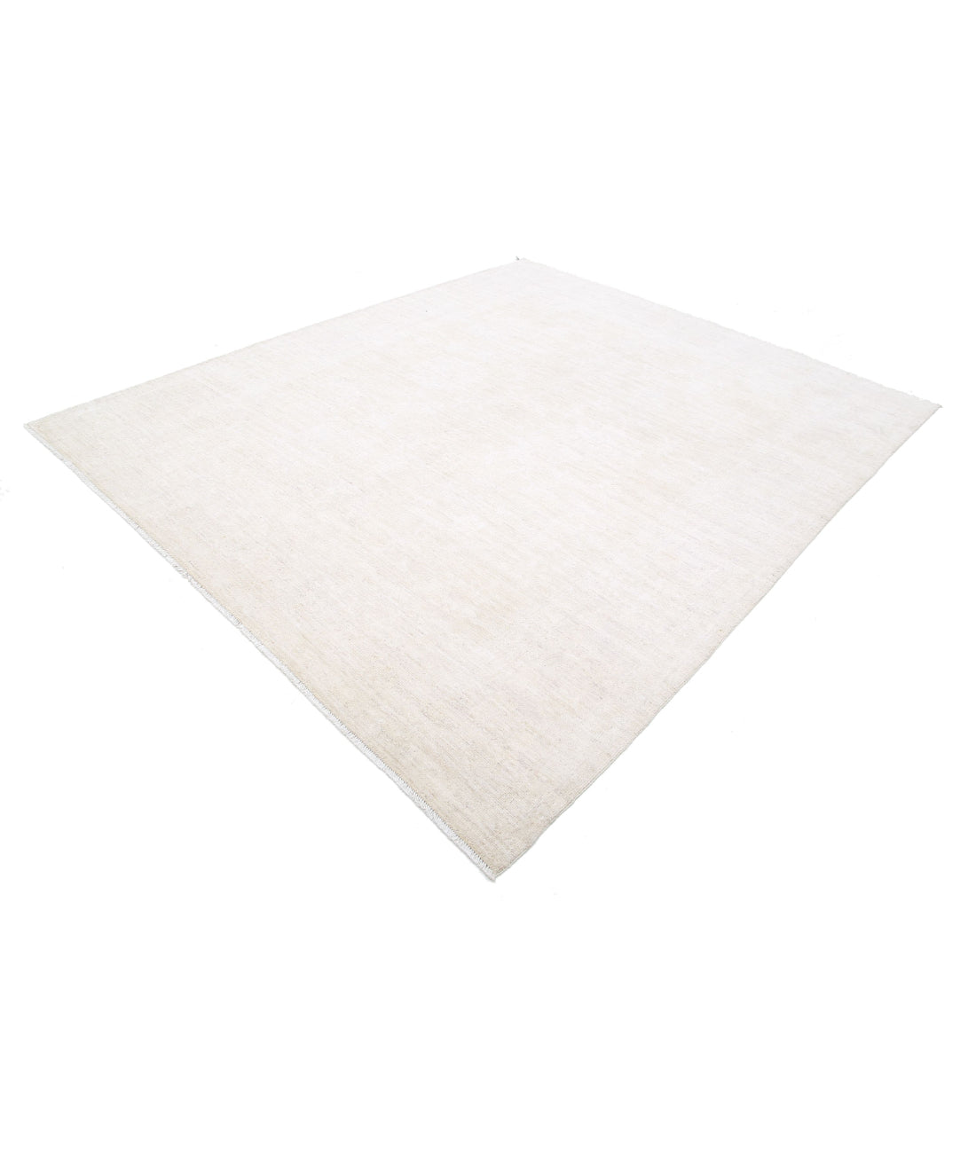 Oushak 8'0'' X 9'6'' Hand-Knotted Wool Rug 8'0'' x 9'6'' (240 X 285) / Ivory / Taupe