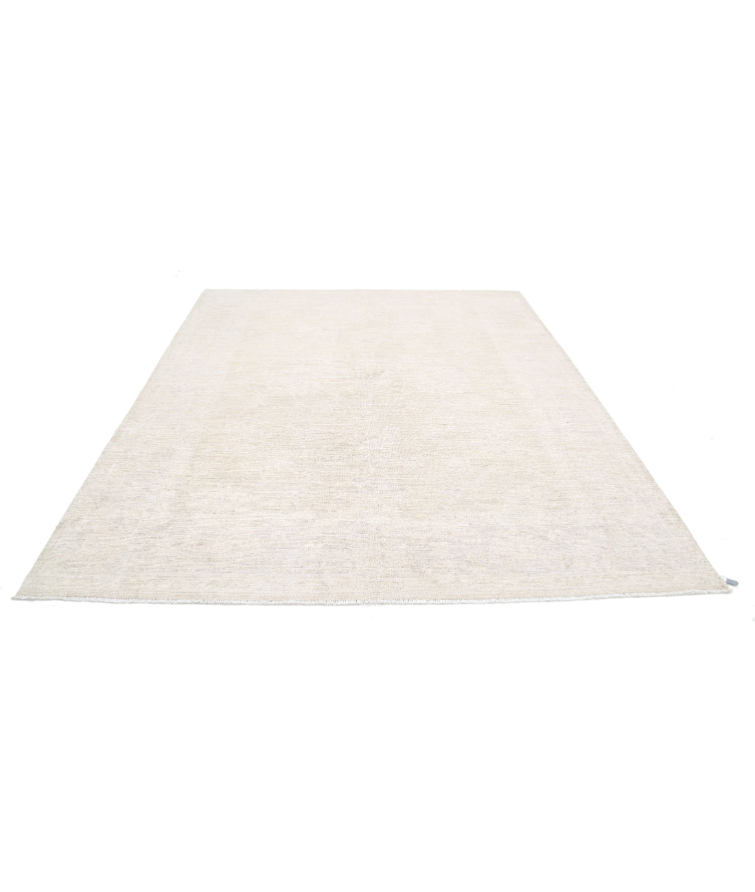 Oushak 8'0'' X 9'6'' Hand-Knotted Wool Rug 8'0'' x 9'6'' (240 X 285) / Ivory / Taupe