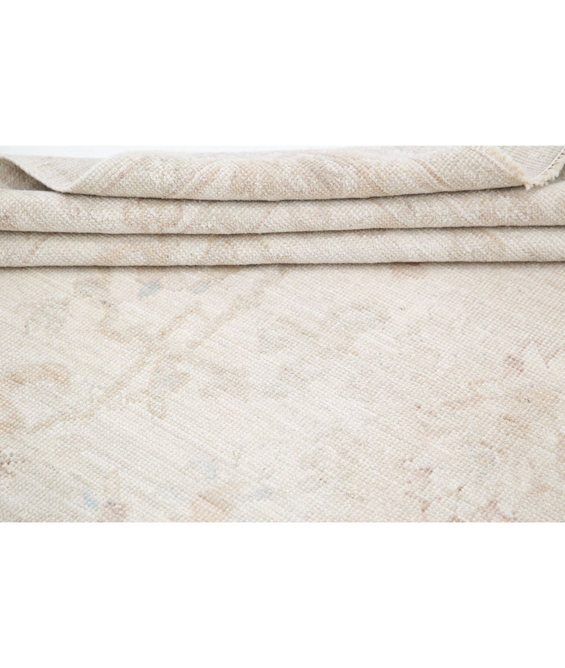 Oushak 8'1'' X 9'10'' Hand-Knotted Wool Rug 8'1'' x 9'10'' (243 X 295) / Ivory / Taupe