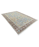 Agra 8'1'' X 11'4'' Hand-Knotted Wool Rug 8'1'' x 11'4'' (268 X 363) / Grey / Brown