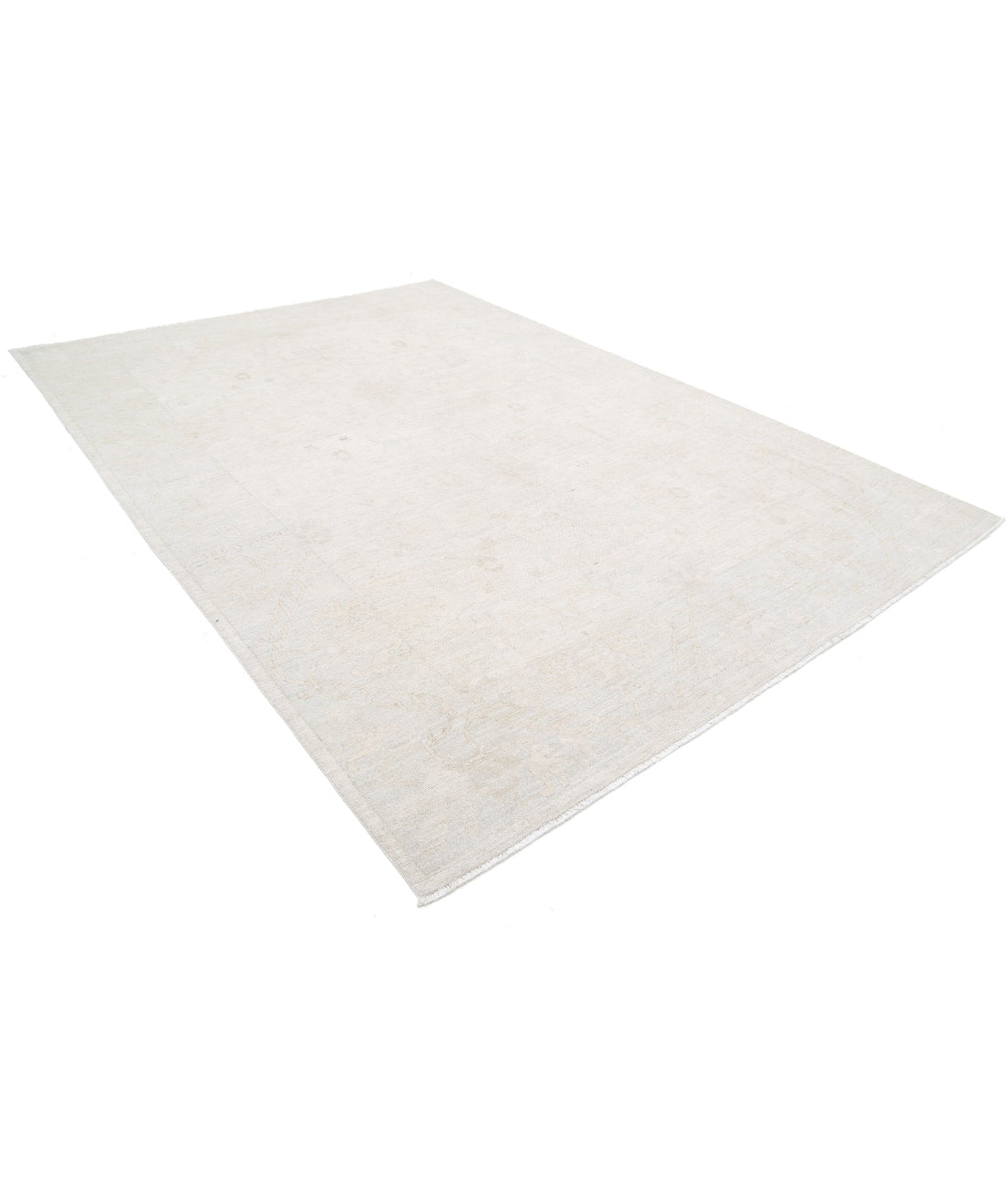 Oushak 8'5'' X 11'11'' Hand-Knotted Wool Rug 8'5'' x 11'11'' (253 X 358) / Ivory / Taupe