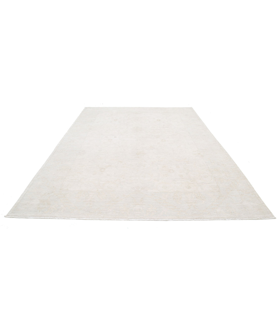 Oushak 8'5'' X 11'11'' Hand-Knotted Wool Rug 8'5'' x 11'11'' (253 X 358) / Ivory / Taupe