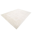 Oushak 8'8'' X 11'8'' Hand-Knotted Wool Rug 8'8'' x 11'8'' (260 X 350) / Ivory / Taupe