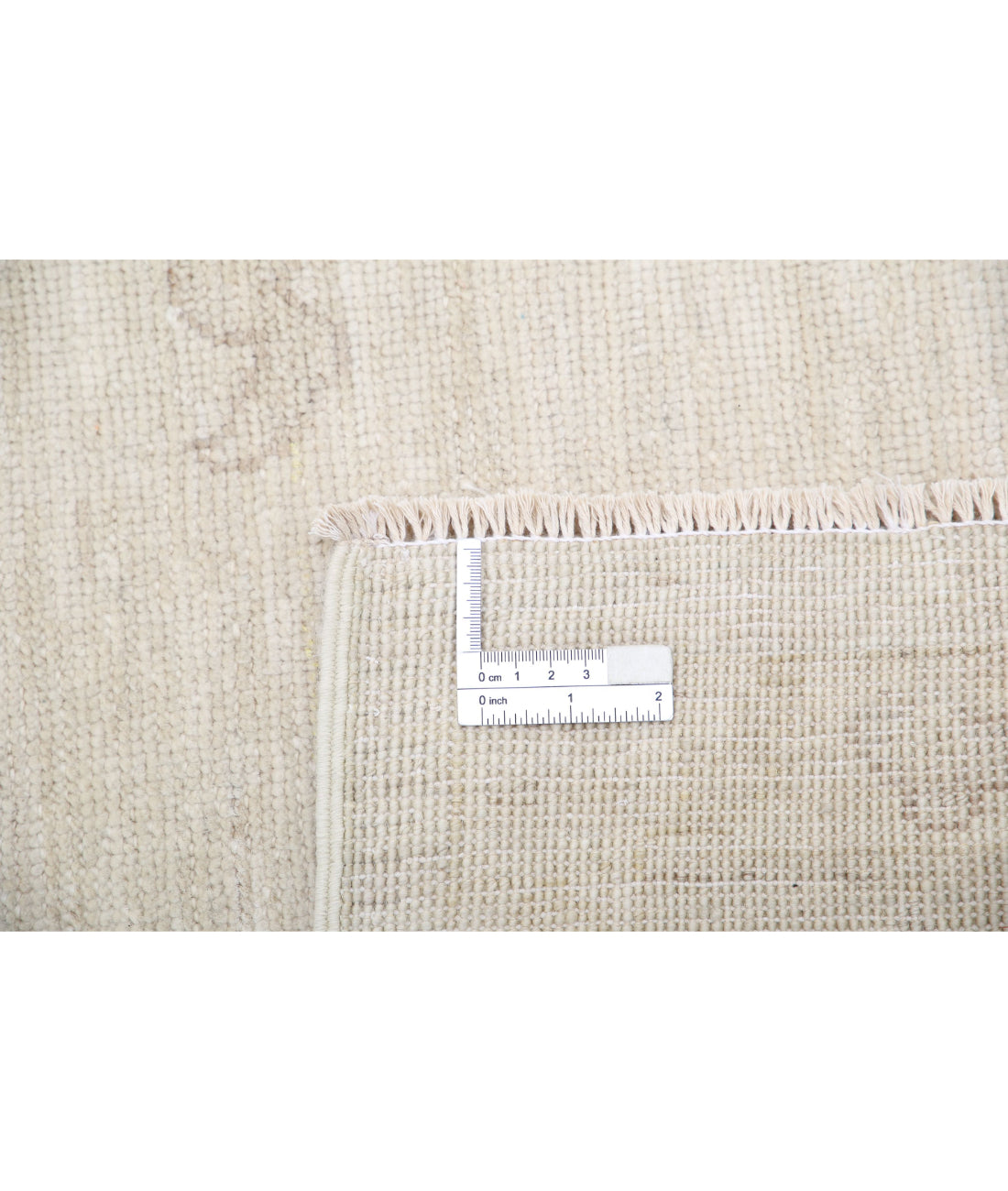 Oushak 8'8'' X 11'8'' Hand-Knotted Wool Rug 8'8'' x 11'8'' (260 X 350) / Ivory / Taupe