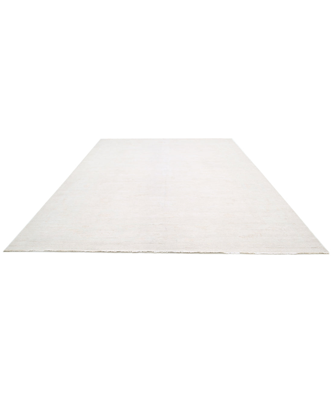 Oushak 10'2'' X 12'11'' Hand-Knotted Wool Rug 10'2'' x 12'11'' (305 X 388) / Ivory / Taupe