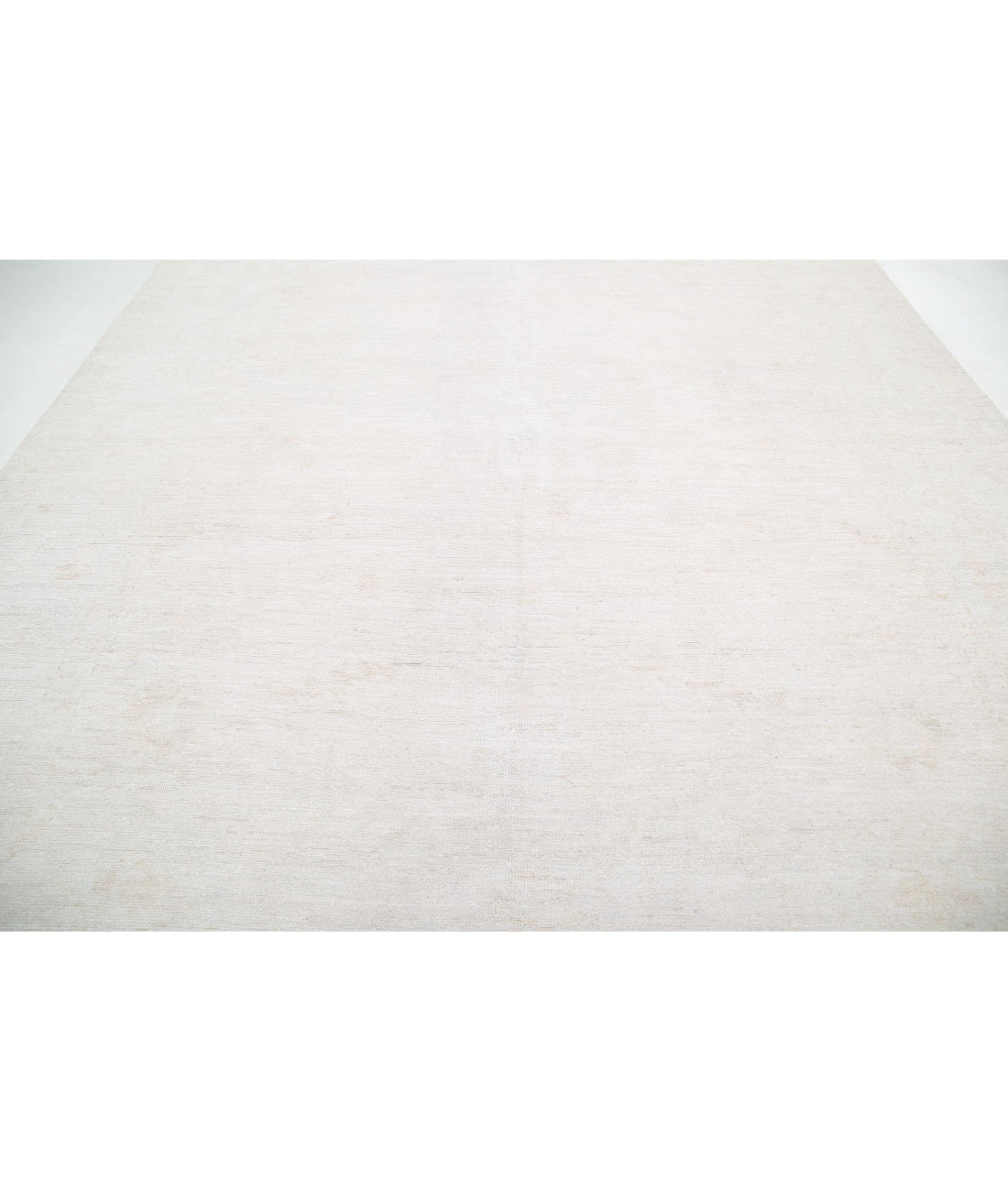 Oushak 10'2'' X 12'11'' Hand-Knotted Wool Rug 10'2'' x 12'11'' (305 X 388) / Ivory / Taupe