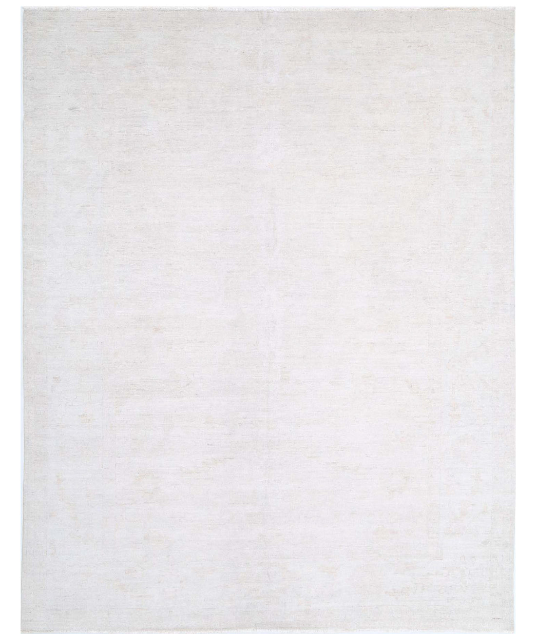 Oushak 10'2'' X 12'11'' Hand-Knotted Wool Rug 10'2'' x 12'11'' (305 X 388) / Ivory / Taupe