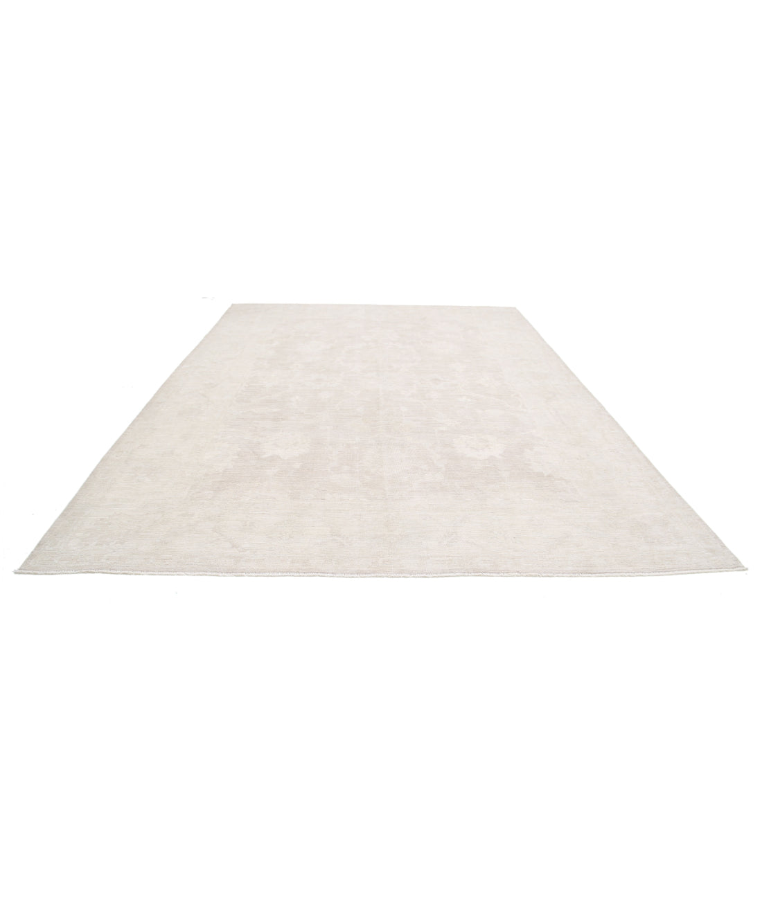 Oushak 9'11'' X 13'6'' Hand-Knotted Wool Rug 9'11'' x 13'6'' (298 X 405) / Taupe / Ivory