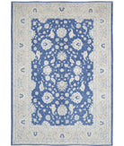 Oushak 10'0'' X 14'9'' Hand-Knotted Wool Rug 10'0'' x 14'9'' (300 X 443) / Blue / Taupe