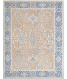 Oushak 9'2'' X 12'3'' Hand-Knotted Wool Rug 9'2'' x 12'3'' (275 X 368) / Taupe / Blue